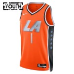 Maillot NBA Los Angeles Clippers James Harden Nike 2025-26 City Edition Orange Swingman - Enfant